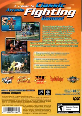 Capcom Fighting Evolution box cover back